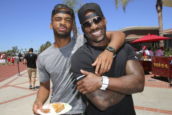 Dolvett Quince and his son Isiah Quince